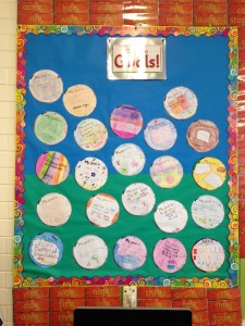 Learning goals display